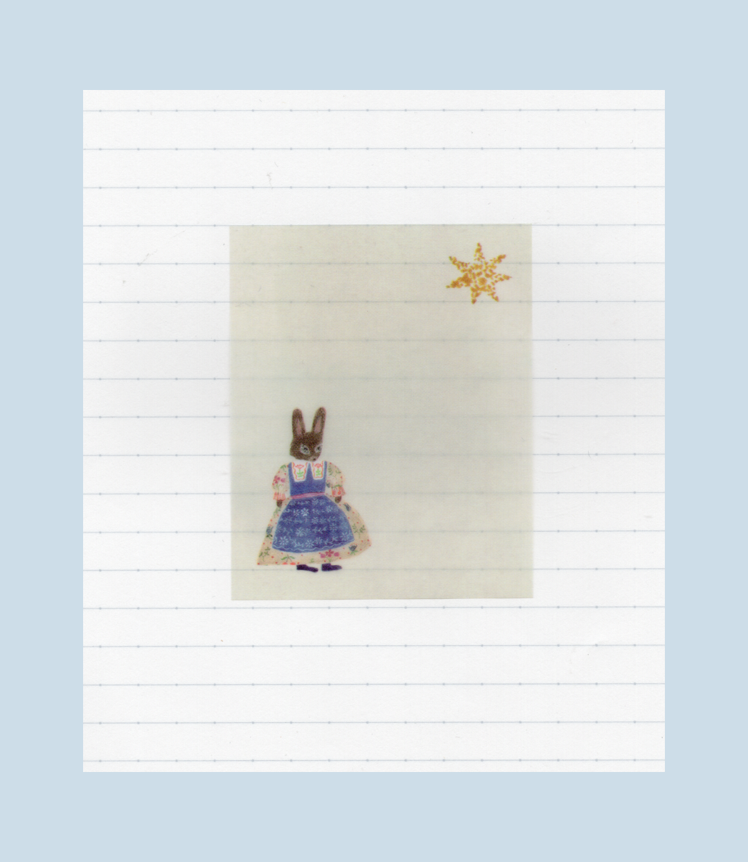 Sticky Notes Rabbit Garden