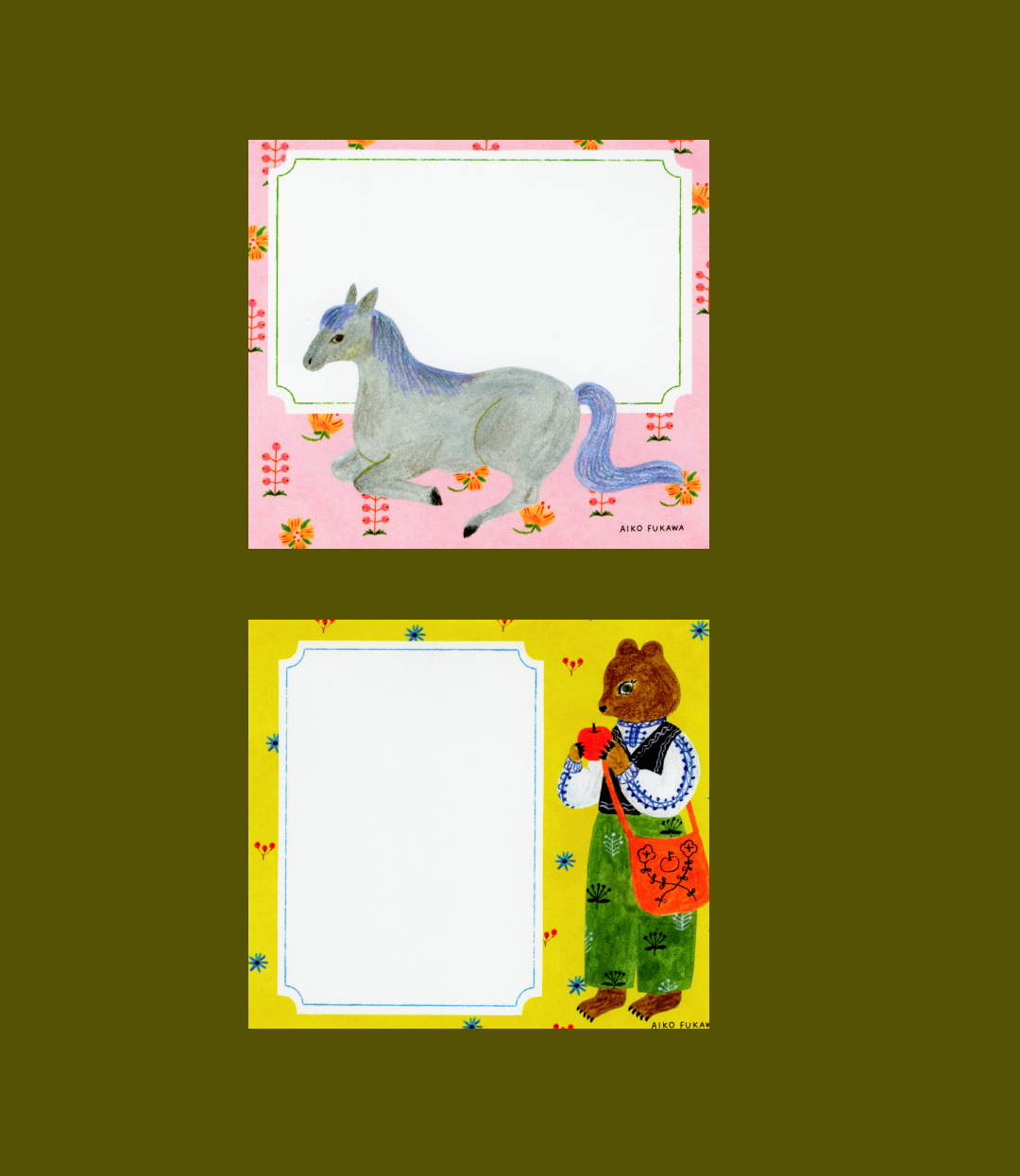 Flowers and Animals - Memopad