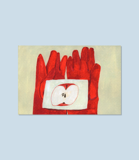 Appel in Handschoen